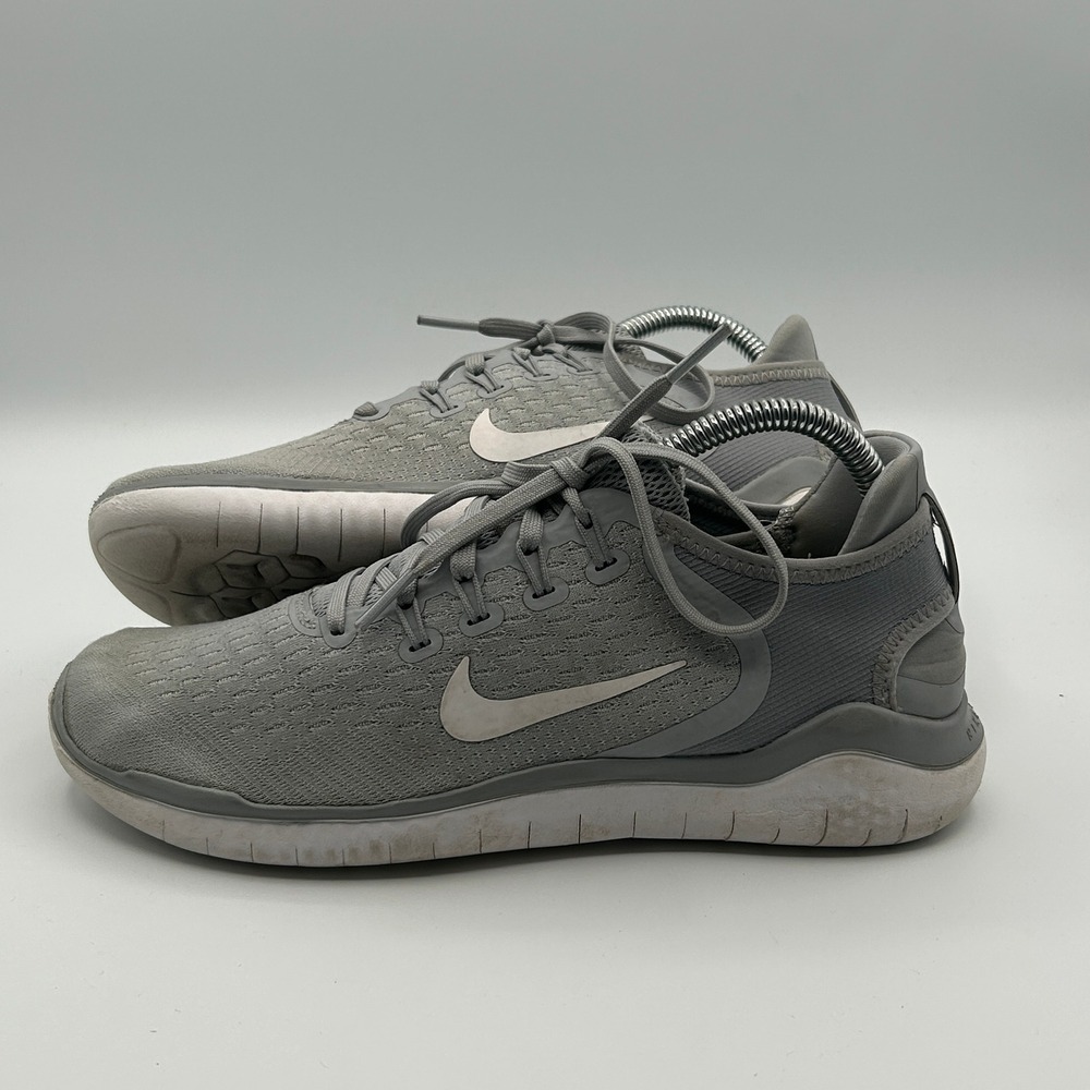 Nike Free RN 2018 Running Shoes Womens 8 Grey 942837-003 Low Top Cardio Sneakers